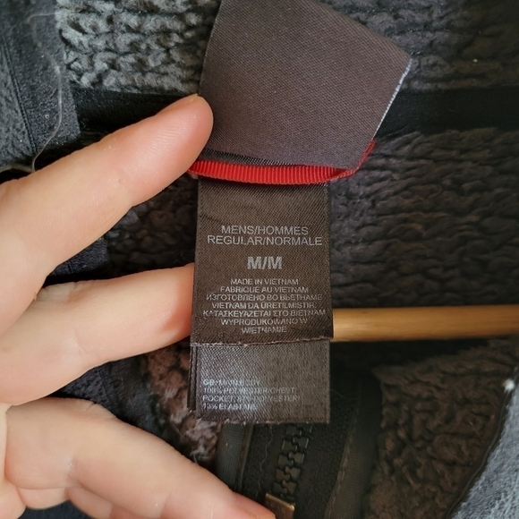 The North Face Jacket Full Zip Black Gray Sherpa Lined Men's Medium - Picture 3 of 11